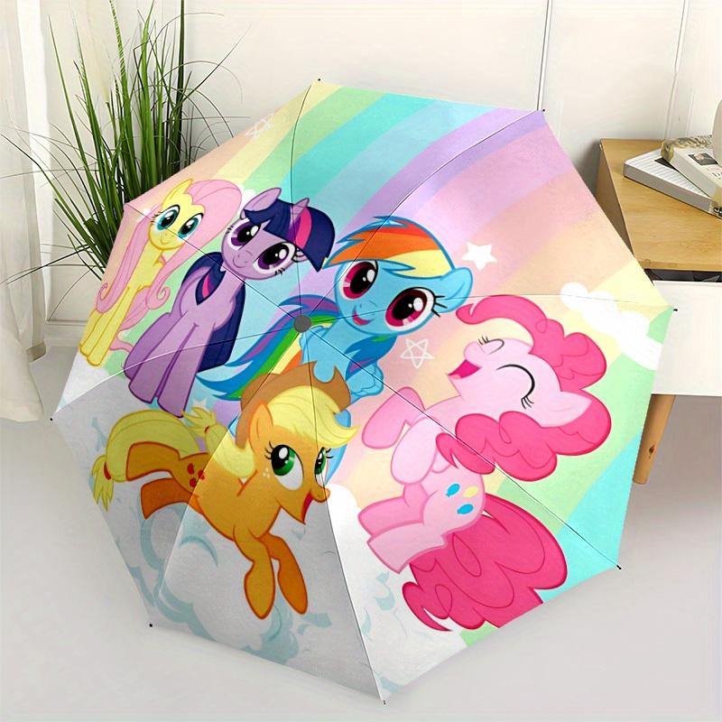 1pc My Little Pony Automatic Opening/closing Umbrella, Foldable Sunshade, Perfect Gift for Friends, Durable Handle yy250812102