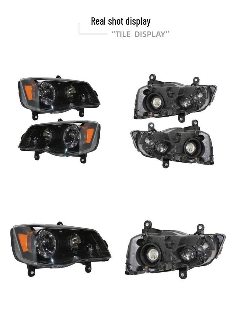 Dodge Grand Caravan 2011-2017 Original Black Headlight Assembly