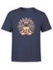 Unisex Tshirts Meditating Pug Tshirt 100 Cotton