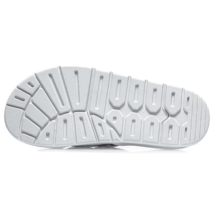 Li Ning Rubber Sole Slide Slippers Women's Black White AGAR014-1