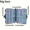 FTK Multi-Section Storage Box, Double-Sided Tackle Box - Convenient Bait, Hook and Bait Organizer