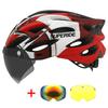 Superide Ultalight Cycling Helmet With Magnetic Googles & Sun Visor Men Women In-Mold Road Bike Mtb Bicycle Helmet