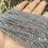 Naturstein Labradorit Perlen 2/3/4/mm Runde glatte Perlen für Schmuckherstellung DIY Ohrringe Armband Halskette Zubehör