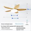 Five-Blade Ceiling Fan with Light, Silent & Variable Frequency for Living Room, Bedroom & Dining Room
