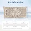 Elegant Lotus Theme Quick Dry Beach Towel Custom Name Text Print Large Sand Resistant Towel Beach Vacation