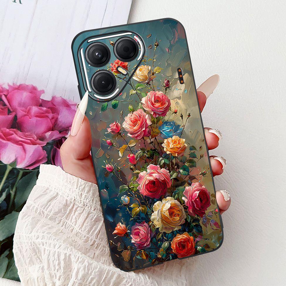 For Tecno Pova 7 5G Cover Case LJ7 Luxury Butterfly Love Fashion Flowers Cool Lion Painted Phone Case For Techno Pova7 5G Bumper