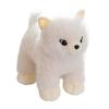 Realistic Pomeranian Plush Dog Toy Soft Fluffy Puppy Stuffed Animal Doll for Adult Birthday Christmas Home Decor Gift