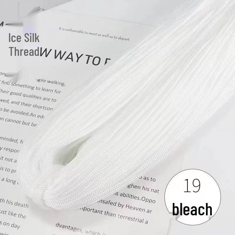 Lightweight Thick Ice Silk Yarn Hand-Knitted Hat & Large Bundle for Spring/Summer Crochet