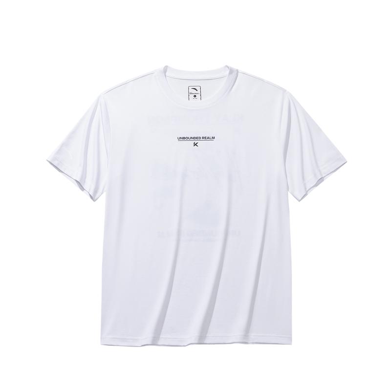 Anta Loose Fit Letter Print Basketball Series T-Shirt Men tops 152631119-1 S