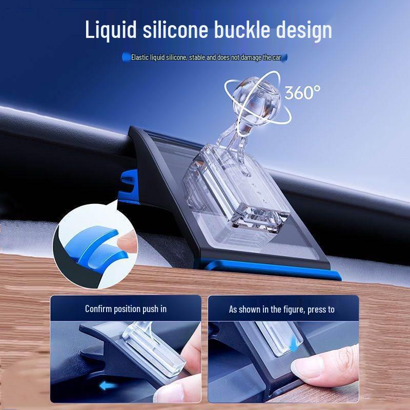 Tesla Car Phone Mount: Dashboard & Air Vent 17mm Ball Head Universal Holder Base.