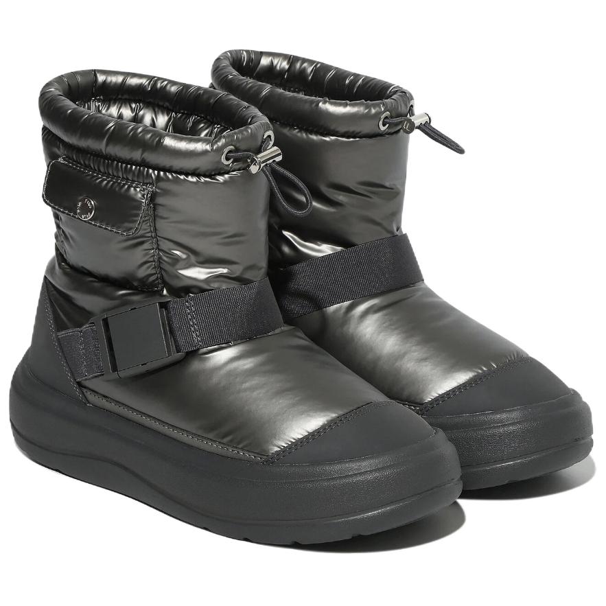 Fila Puffer Pocket Comfortable Versatile Short Snow Boots Unisex Boots Silver Gray 1HM02246G050