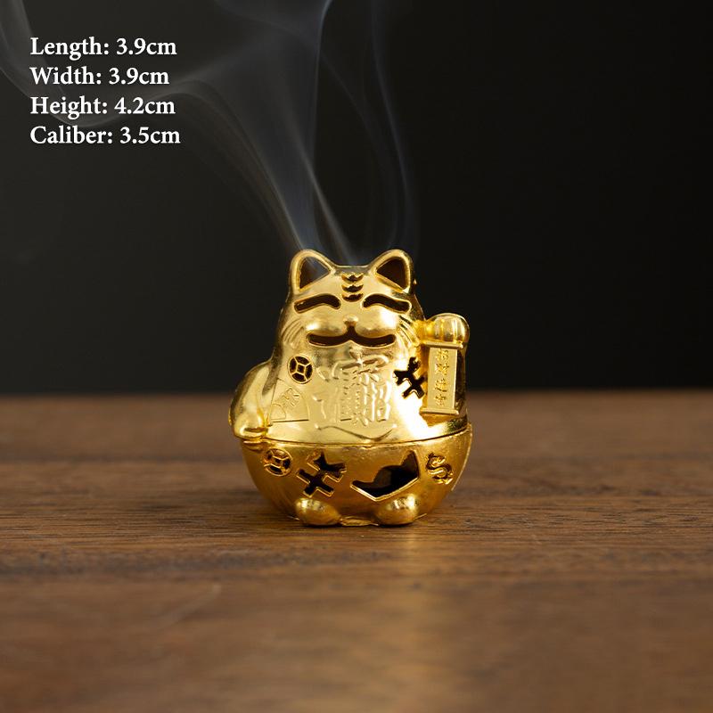 Vintage Alloy Incense Burner Stick Holder Three Legged Hollow Out Mini Sandalwood Censer Incense Burner Home Decoration