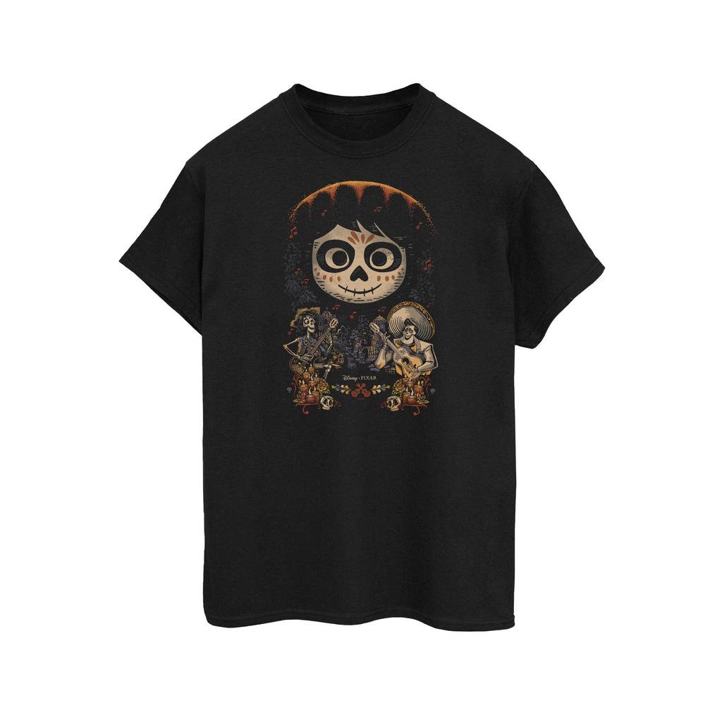 Coco Mens Poster Miguel Face Cotton T-Shirt