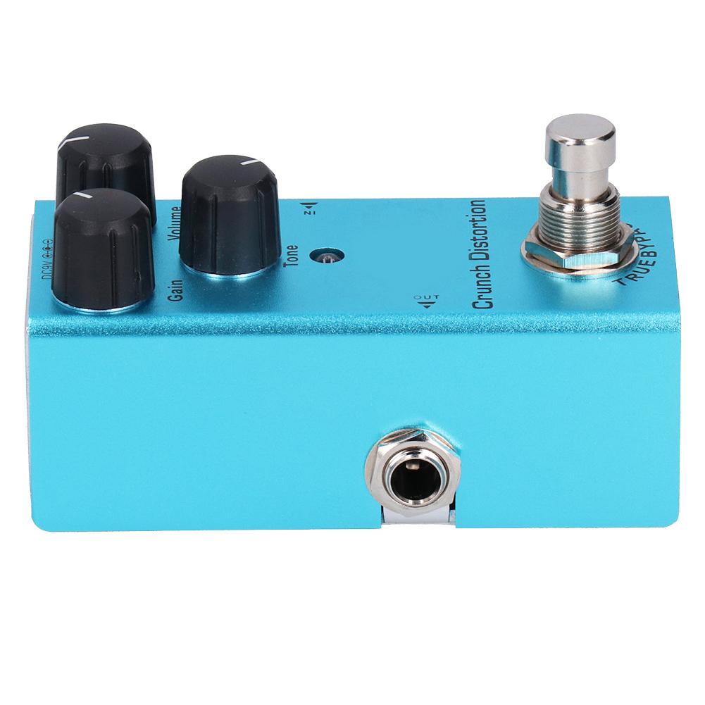 Electric Guitar Effect Pedal Crunch Distortion Mini True Bypass Aluminum Alloy DC 9V JDF‑3