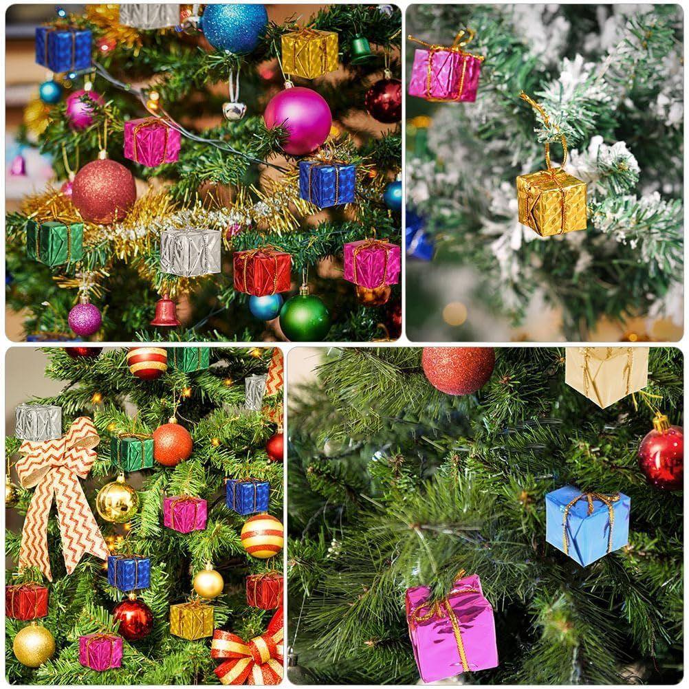 70Pcs Mini Christmas Tree Decoration Ornaments Set | Beautiful Xmas Tree Hanging Baubles & Décor Items | Christmas Tree Decorations
