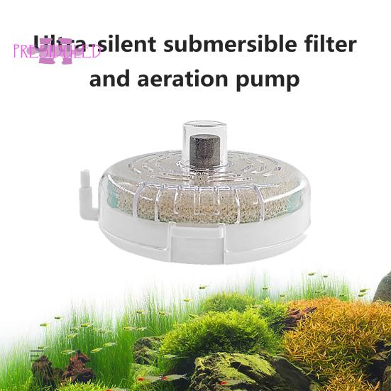 Aquarium Small Fish Tank Filter, Ultratunt, Tyst nedsänkbart luftningsfilter - Multifunktionellt sponge Turtle Tank Runt Filter