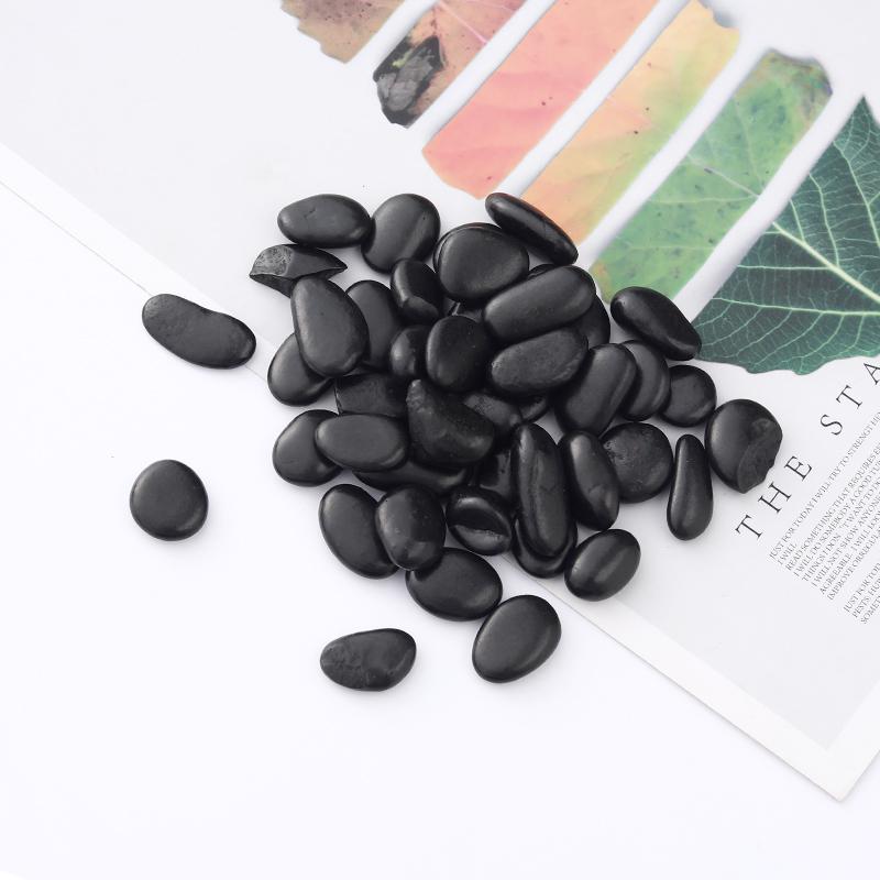 1 Lb Black Natural Pebbles for Landscaping, Paving, Flower Pots, Bonsai Decoration.