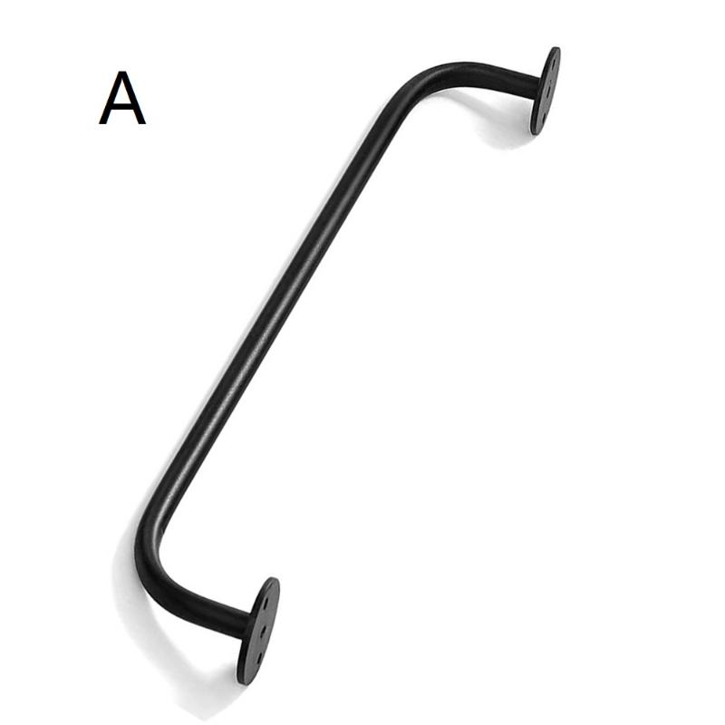 Wall Mounted Metal Coffee Cup Holder 6 Hooks Rustic Black For Kitchen Restaurant Coffee Bar