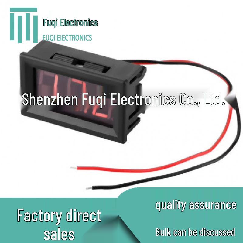 0.56" LED Digital DC Voltage Meter, Two-Wire, 4.5-30V, Reverse Protection