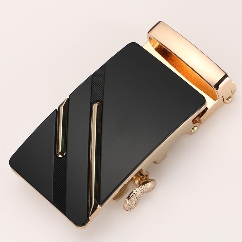 Mens Fashionable 35cm Automatic Buckle Waist Belt Durable Metal Design For Business Casual Or