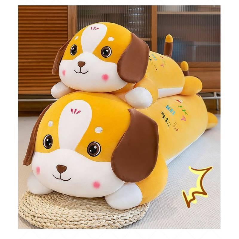 Printed Dog Plush Toy Cartoon Stuffed Animal Doll Decoration Kids Gift Cute