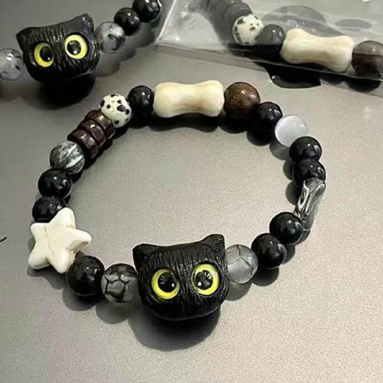 Stylish Bracelet Lucky Cat Charm Bangle Adjustable String Wrist Chain Fashion