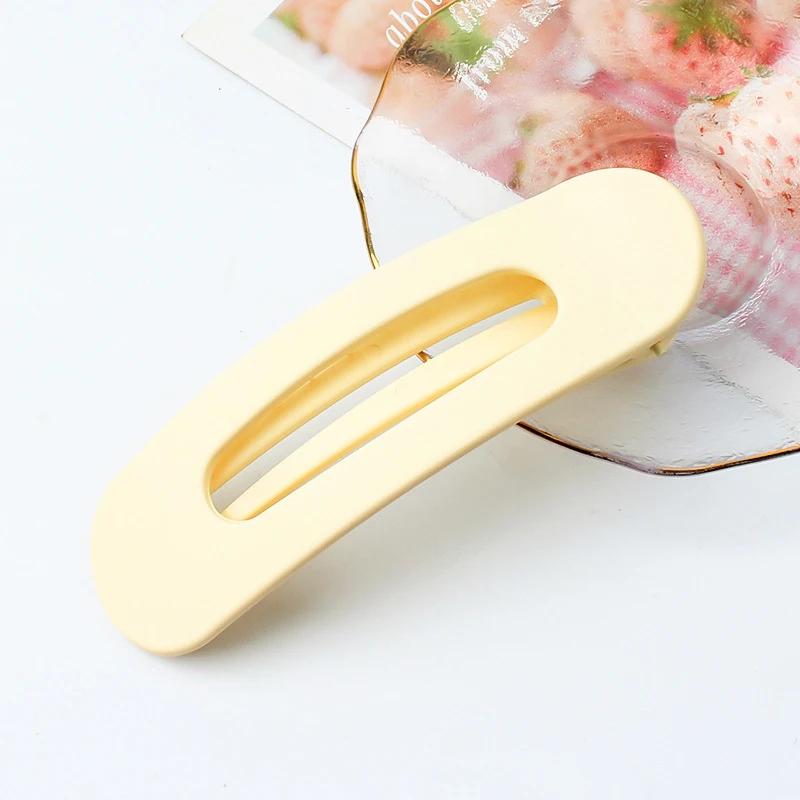 Korean Large BB Clip Simple Solid Color Seamless Hair Clip for Women Fashion Duckbill Clip Hairpin Girl Hair Accessories