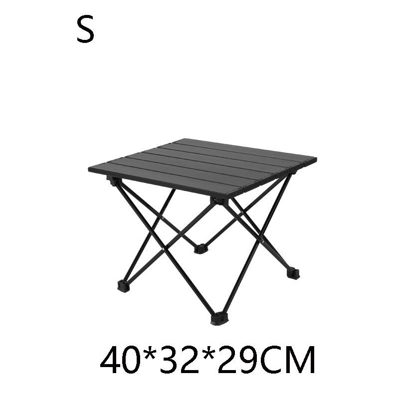 

Легкий алюминиевый складной стол Портативный походный стол Компактный ролл-топ дизайн для пикника на открытом воздухе, барбекю, пляжа S