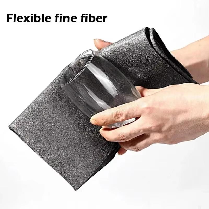 Microfiber Cleaning Cloths Strong Water Absorption Lint Free For Kitchen Car Glass Cleaning