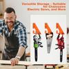 Premium Universal Chainsaw Holder Metal Space-Saving Heavy Duty Wall Mount Thickened Rust-Proof Storage Organizer Workshop
