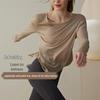 Women's Loose-Fit Long Sleeve Sport Top for Running & Pilates
