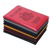 New US Passport Holder Leather Thin Passport Covers Golden Copper Corner Id Card Holder Plane Ticket Holder Travel Accessories