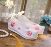 Elegante chinesische Stil Stickerei Schleifenschuhe - Inspiriert von antiken Kostümen, Damen Bühnen- und Film-Schuhwerk