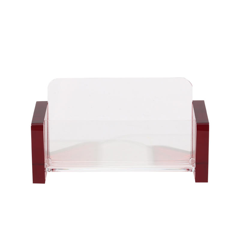 Creative Business Card Case Holder Desktop Office Modern Card Display Organizer Stand Stationery Storage Box