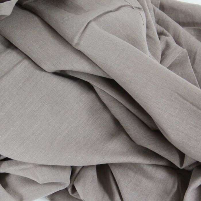 CANDICE - XXL Beige Cotton Sheer Curtain 140 X 300 Cm