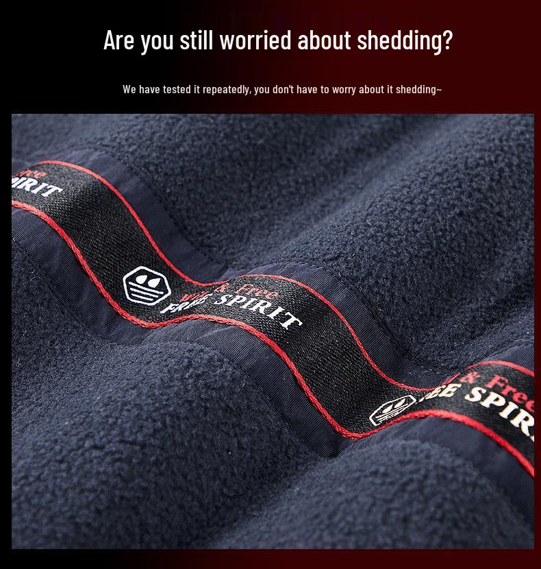 Męska wiatroszczelna kurtka górska z aksamitną podszewką – Pogrubiony zimowy płaszcz bawełniany