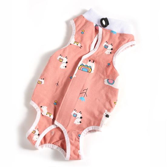 Cat Weaning Suit Cartoon Pattern Anti-licking Skin-friendly Pet Cats Surgical Recovery Suit Pet Supplies