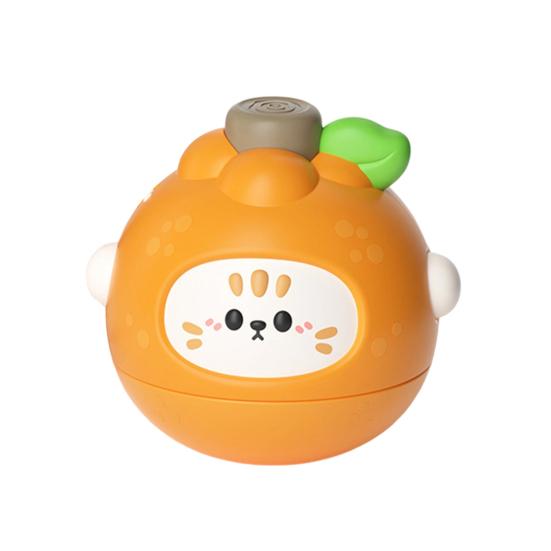 Cartoon Fruit Spinning Top Toy Multi-player Interactive Banana Orange Durian Pear Press Gyroscope Battle Toy Toddlers Educational Spinner Toy