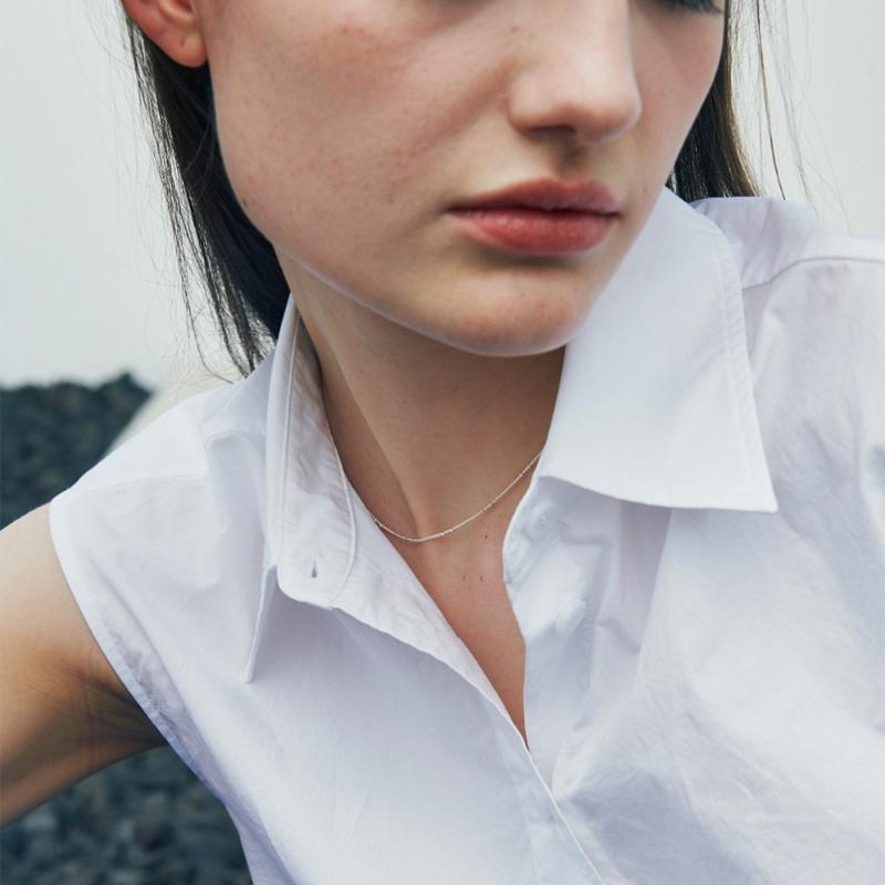VERTE 925 Silver Boule Necklace