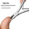 Double Spring Stainless Steel Cuticle Pliers Set - Nail Art Tools for Trimming Cuticles, Ingrown Toenails, and Nail Grooves