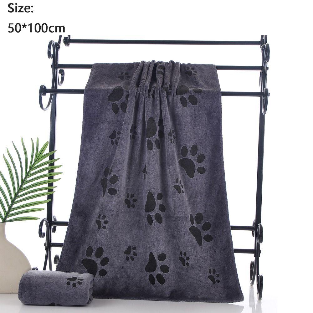 Absorbent Microfiber Dog Towel Polyester Fiber Absorbent Pet Towel Car Wiping Cloth Dog Grooming