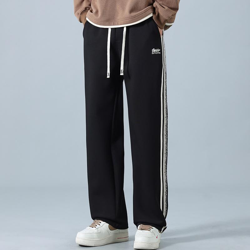 

Pants Men s Spring and Autumn New Versatile Loose Sweatpants Straight Wide Leg Sweatpants Casual Sports Youth Pants M