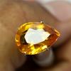 Most Expensive Orange Pear Cut 6.80 Ct Natural Sapphire Loose Gemstone CERTIFIED