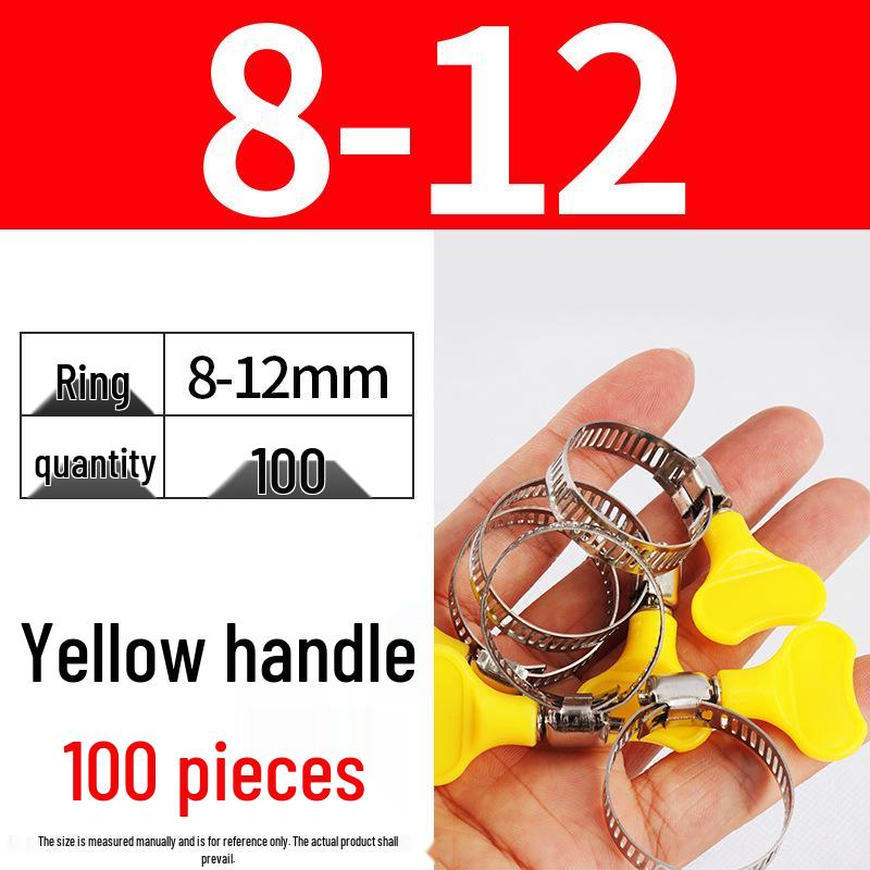 Nerezová hadicová spona, ručně utahovací páska pro vodní a vzduchové potrubí