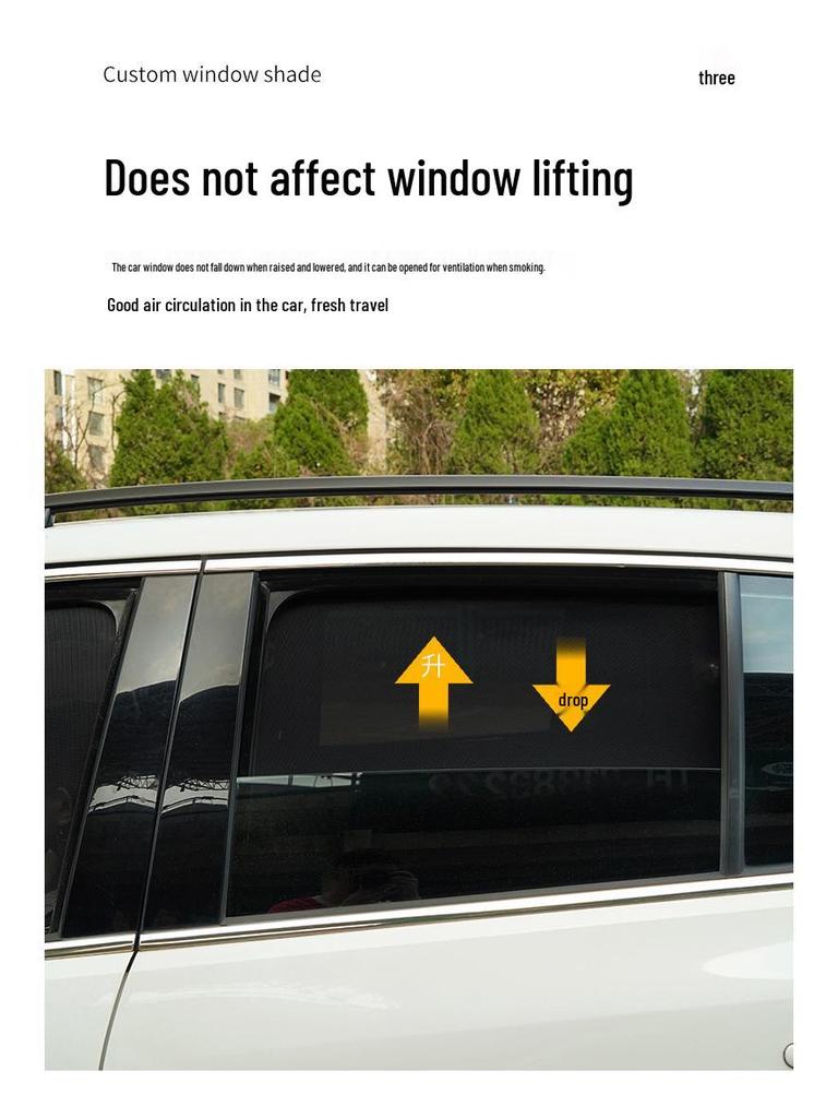 Honda CRV Breeze Magnetic Sunshade Side Window Privacy Curtains