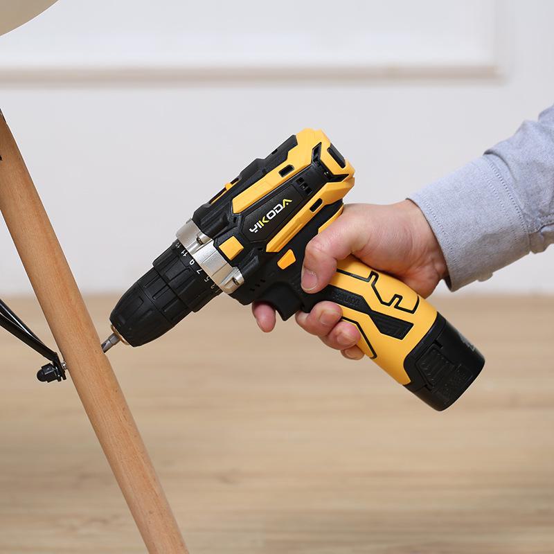 Rechargeable Cordless Dual-Speed Lithium Electric Drill with Power Display