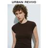 UR Women's Simple Pleated Short Sleeve Dress