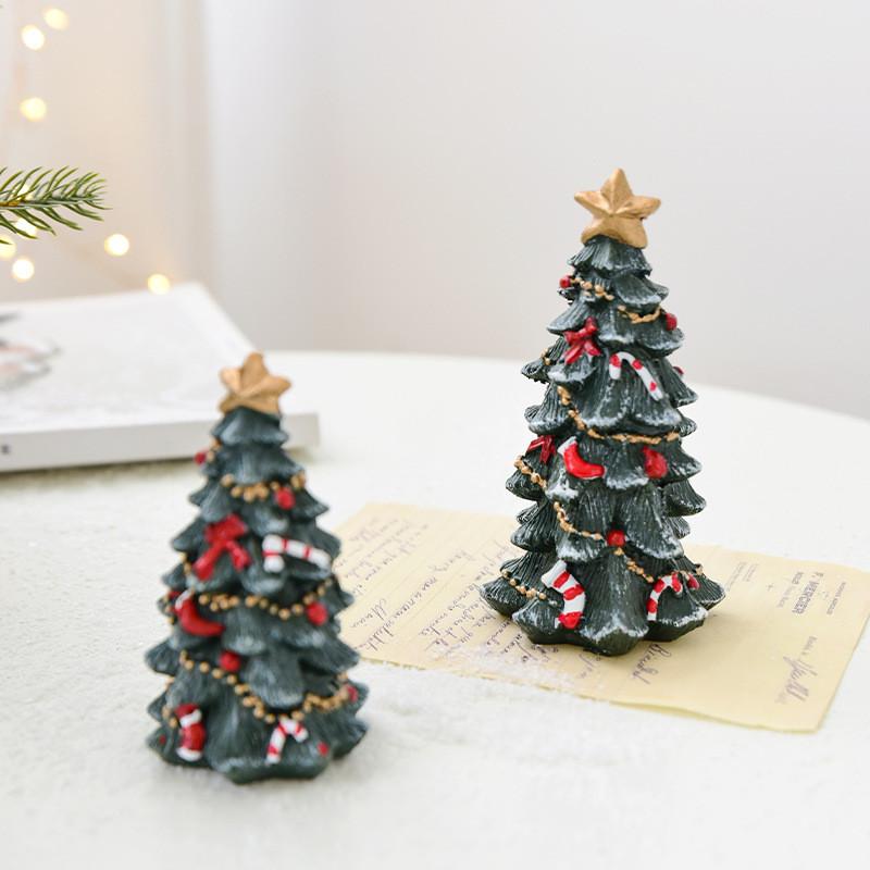 Trees Office Christmas Decorations Figurines Model Decor Festival Party Gift