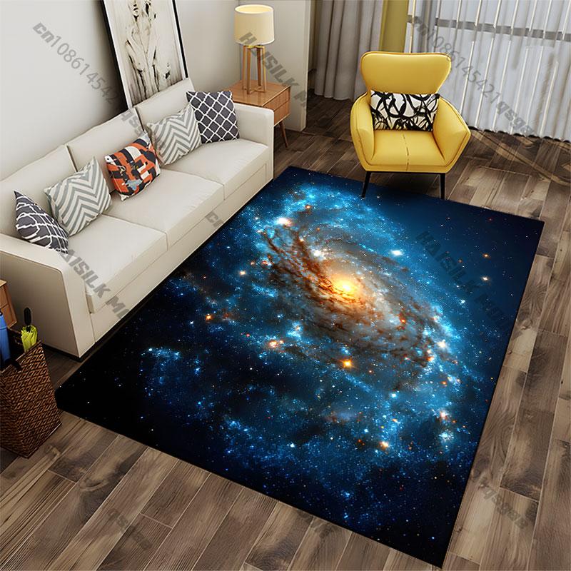 Vast Galaxy Cosmic Celestial Formation Carpet Yoga Living Room Room Decor Children's Crawling Mat Doormat Area Rug
