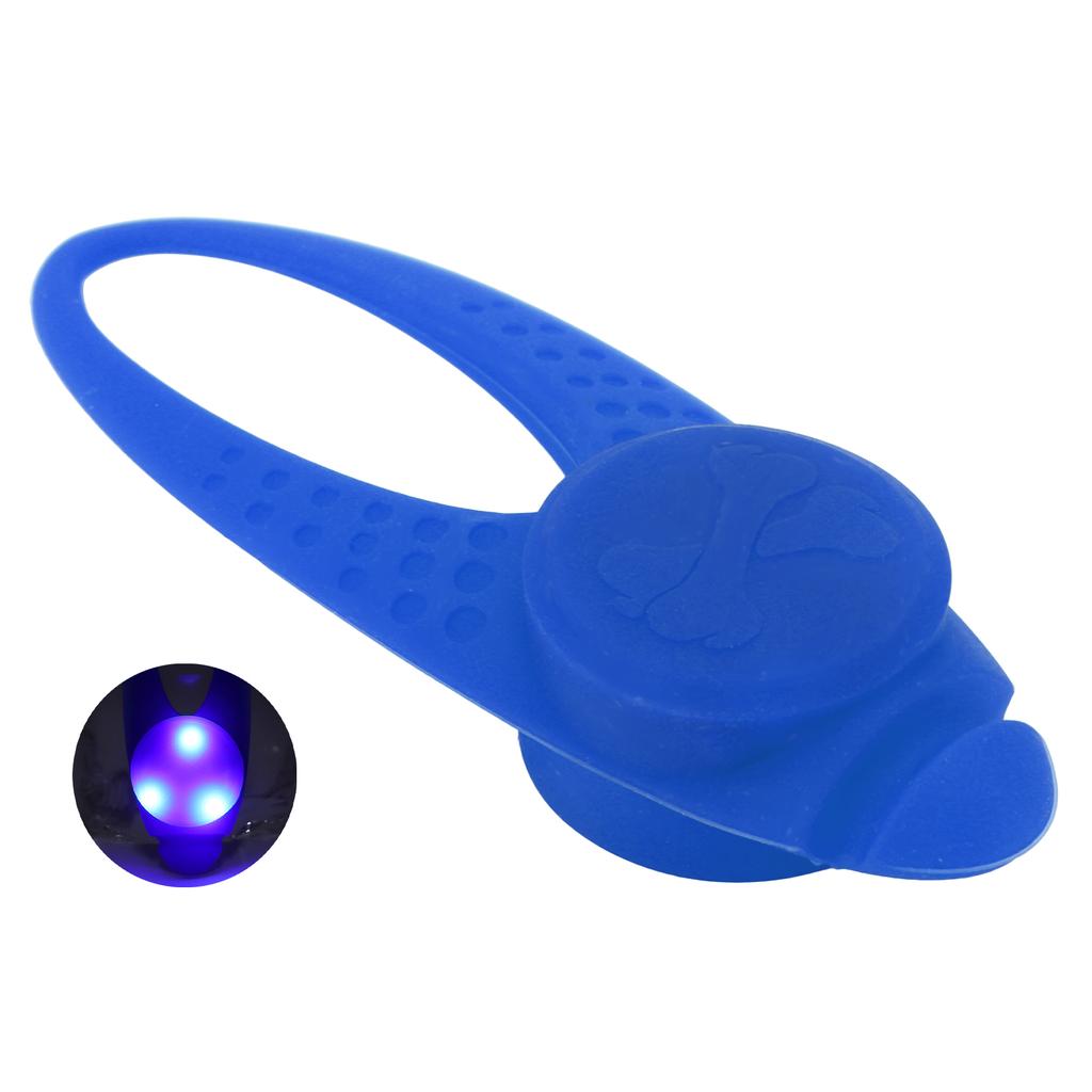 Dog Collar Pendant Light Waterproof Dog Neck Pendant LED Safety Light with Stainless Steel Clips
